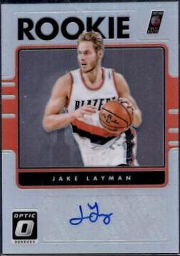 Jake Layman Holo #42 2016 Panini Donruss Optic Rookie Signatures Basketball