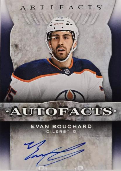 Evan Bouchard #AF-EB Hockey Cards 2021 Upper Deck Artifacts Auto Facts