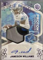 Jameson Williams #PPA-JW Football Cards 2022 Panini Elements Proton Patch Autographs Prices