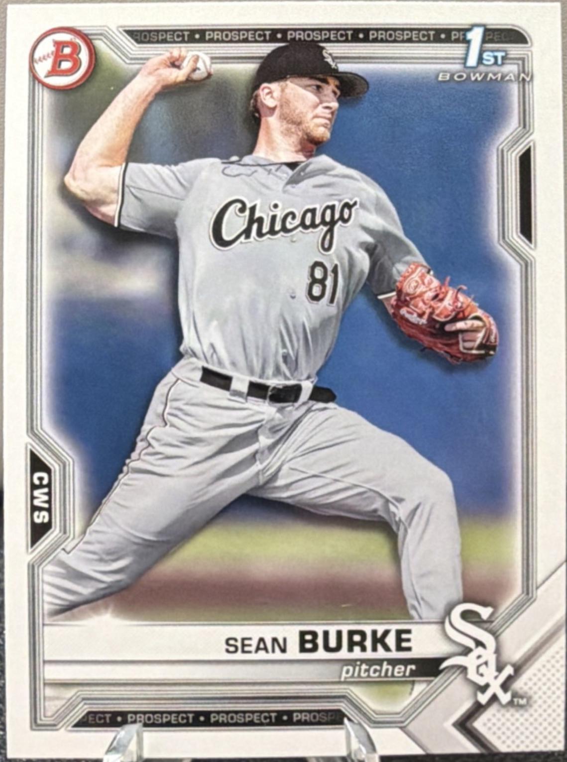 Sean Burke #BD-4 2021 Bowman Draft Baseball