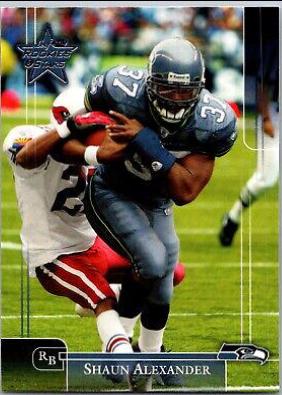 Shaun Alexander #84 Football Cards 2002 Leaf Rookies & Stars