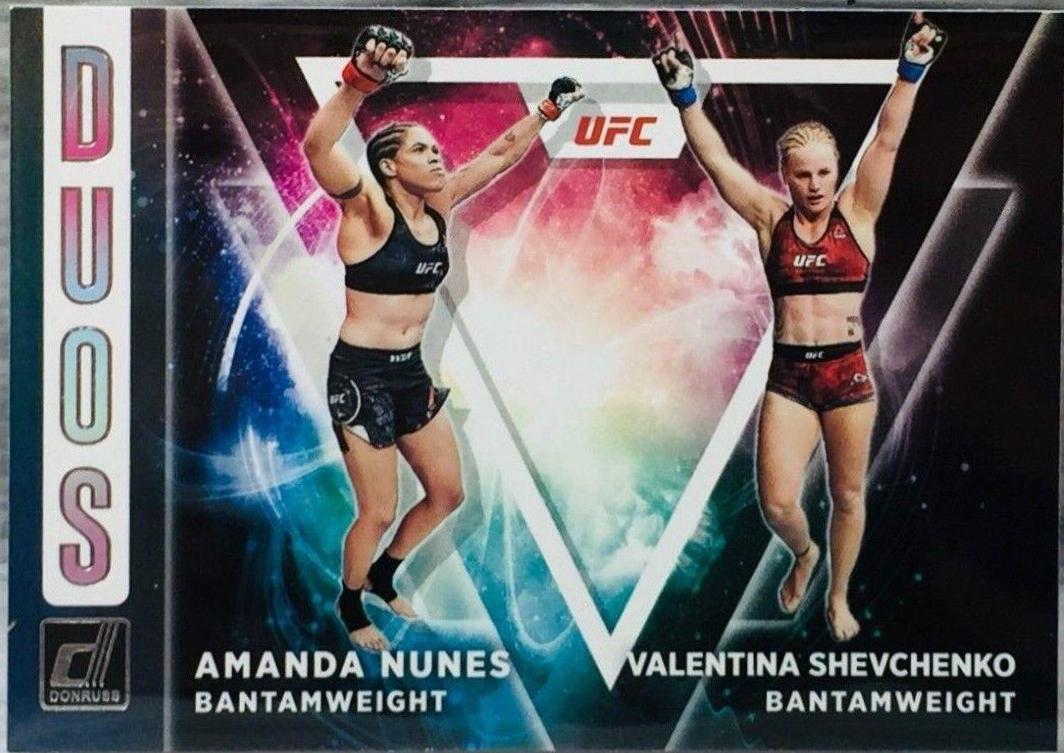 Amanda Nunes, Valentina Shevchenko #3 Ufc Cards 2022 Panini Donruss UFC Duos