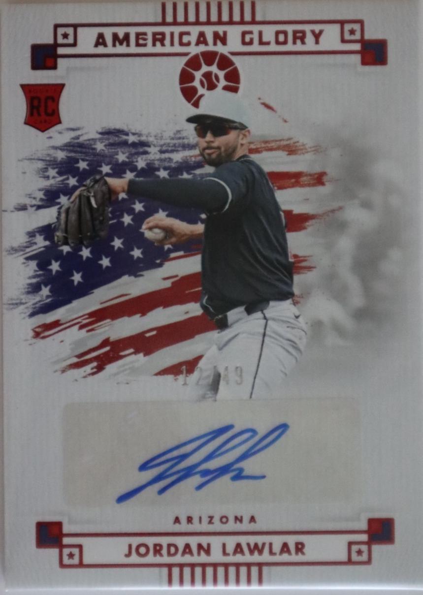 Jordan Lawlar #AGS-JL 2024 Panini Boys of Summer Baseball American Glory Signatures