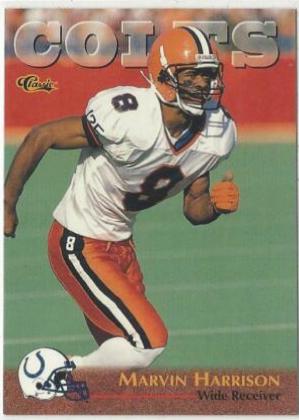 Marvin Harrison #88 Football Cards 1996 Classic NFL Experience
