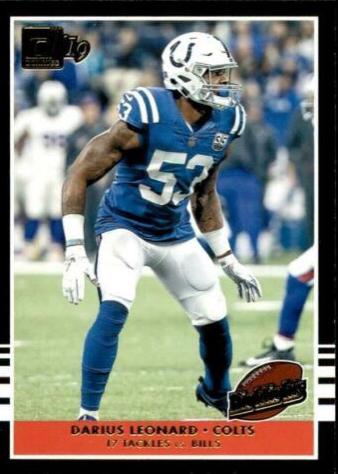 Darius Leonard #H 8 Football Cards 2019 Donruss Highlights