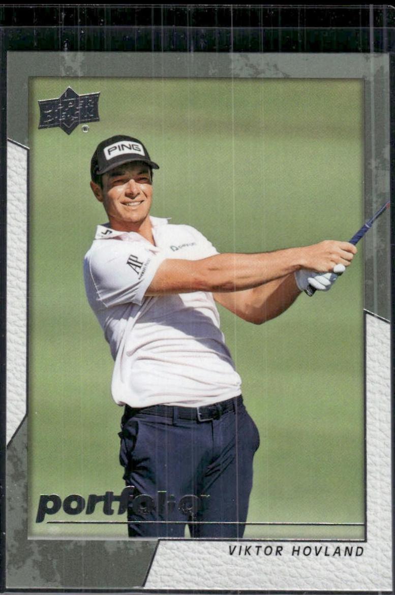 Viktor Hovland #95 2024 Upper Deck Portfolio Golf
