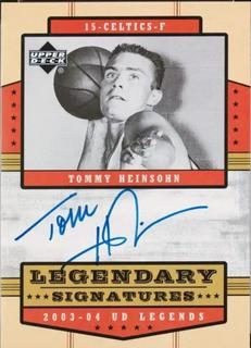 Tommy Heinsohn Legendary Signatures