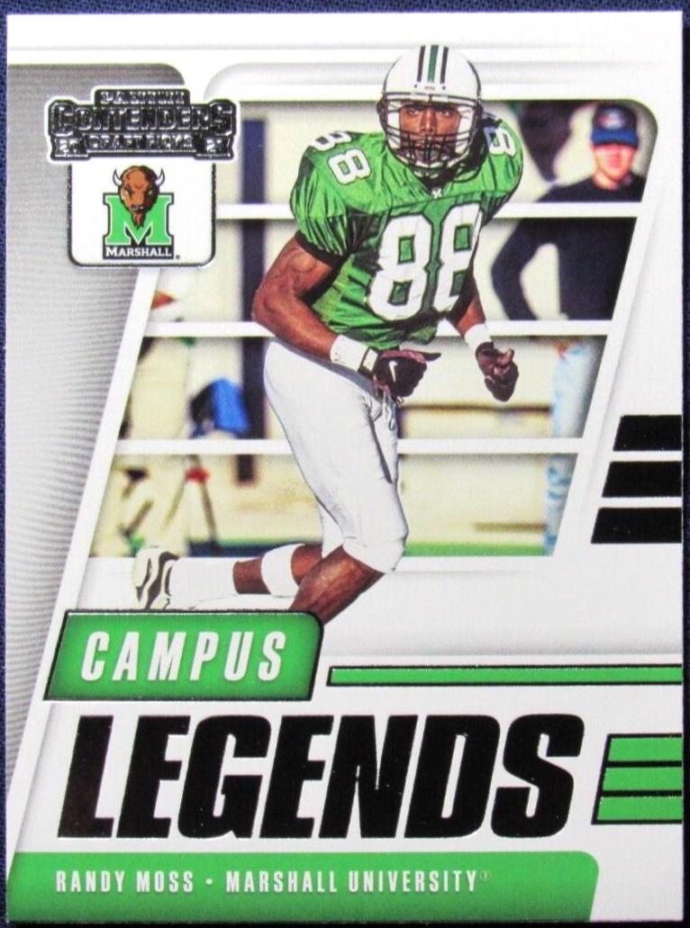 Randy Moss #20 Football Cards 2021 Panini Contenders Draft Picks Campus Legends