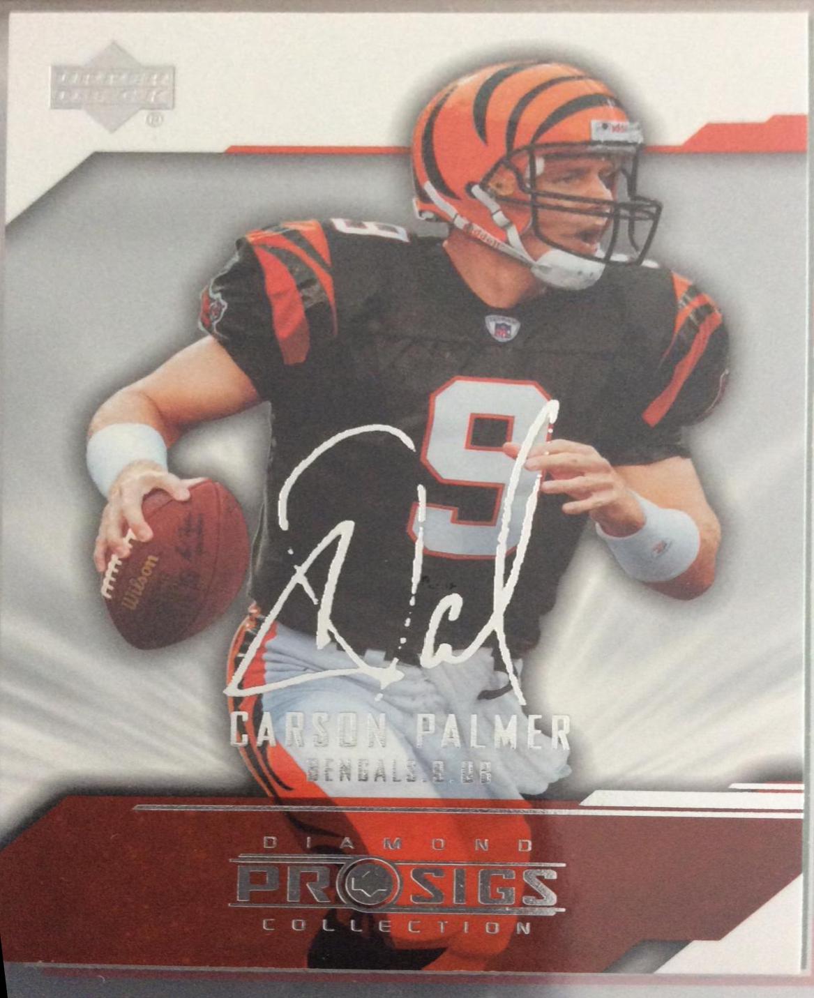 Carson Palmer #20 Football Cards 2004 Upper Deck Diamond Pro Sigs