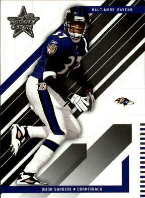 Deion Sanders #50 Football Cards 2004 Leaf Rookies & Stars