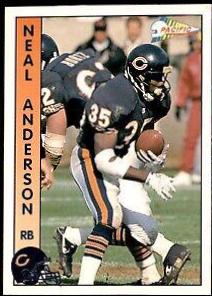 Neal Anderson #27 Football Cards 1992 Pacific