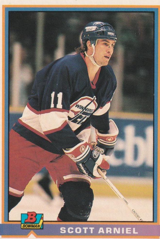 Scott Arniel #206 Hockey Cards 1991 Bowman