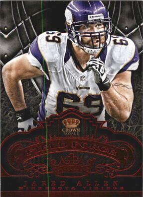 Jared Allen #17 Football Cards 2012 Panini Crown Royale Field Force
