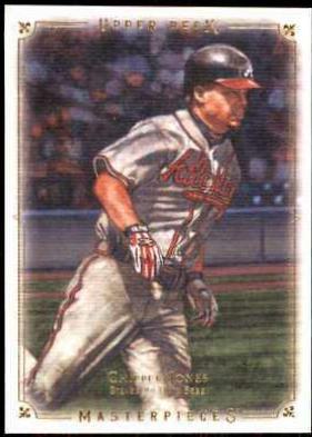 Chipper Jones #4 Baseball Cards 2008 Upper Deck Masterpieces
