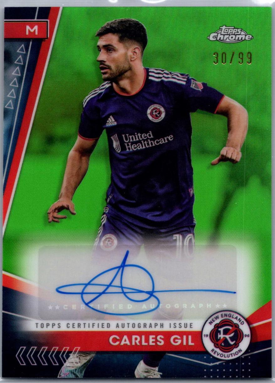 Carles Gil #CA-CG Soccer Cards 2024 Topps Chrome MLS Autograph