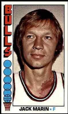Jack Marin #72 1976 Topps Basketball