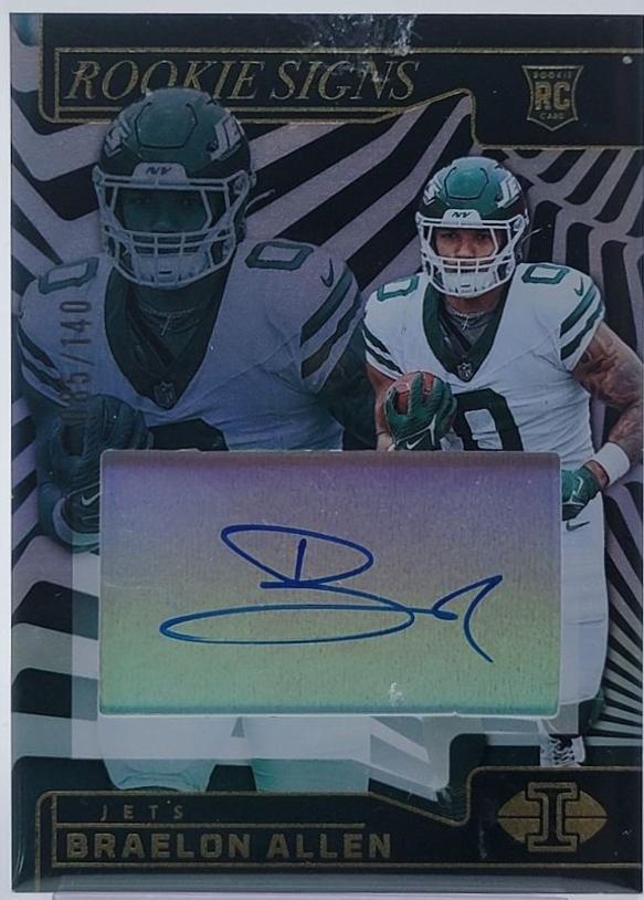 Braelon Allen #32 Football Cards 2024 Panini Illusions Rookie Signs