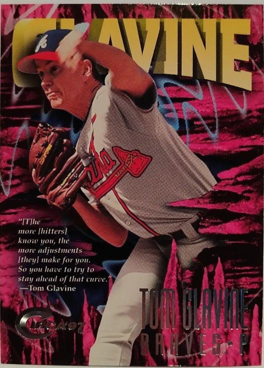 Tom Glavine #69 Baseball Cards 1997 Circa