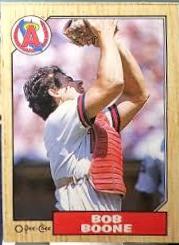 Bob Boone #166 Baseball Cards 1987 O Pee Chee