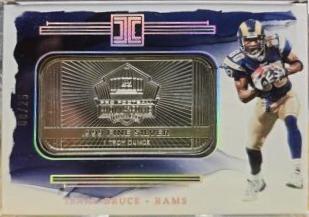 Isaac Bruce #4 Football Cards 2023 Panini Impeccable Silver Hall of Fame