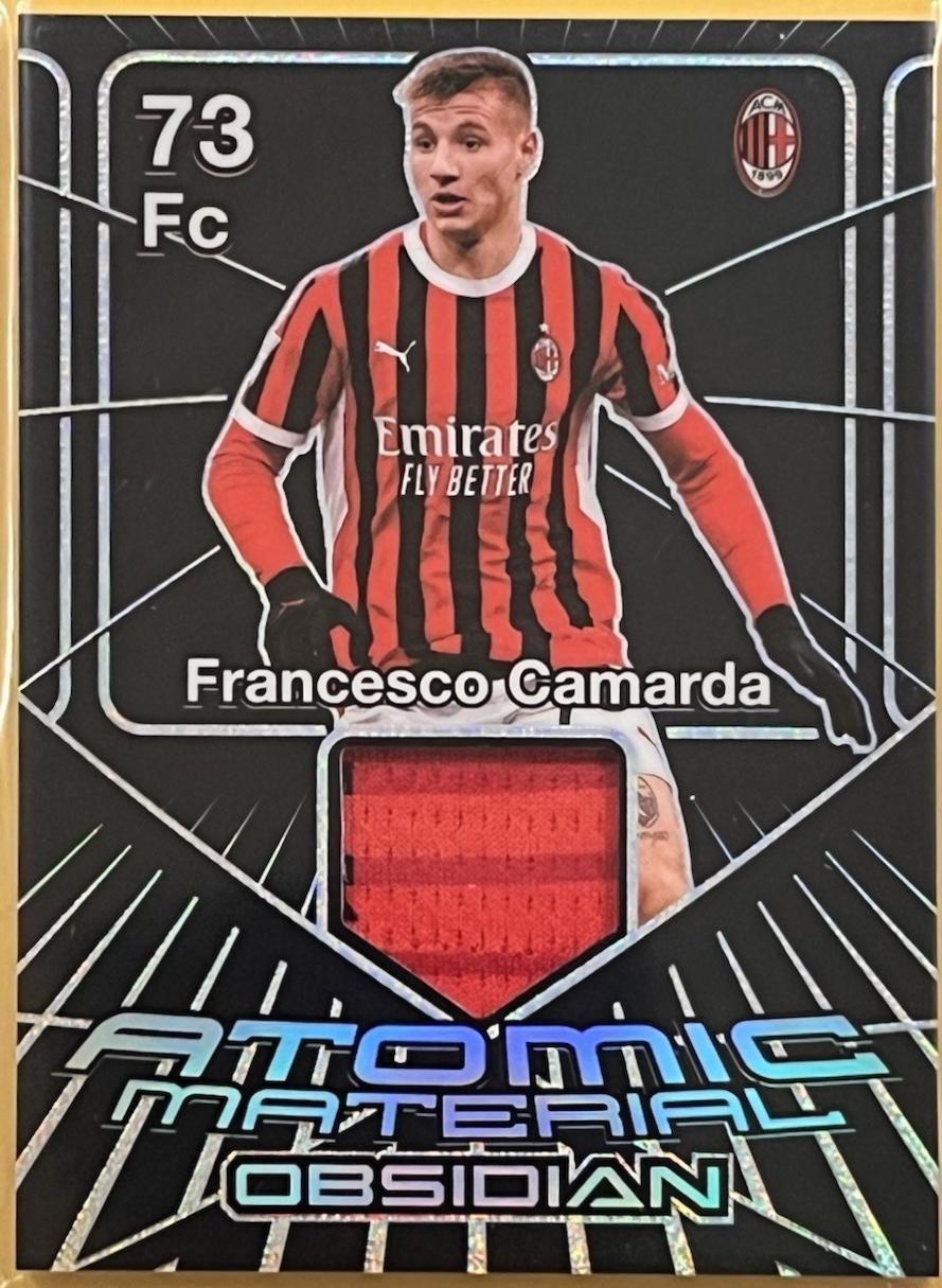 Francesco Camarda #AM-FC 2024 Panini Obsidian Atomic Material Soccer