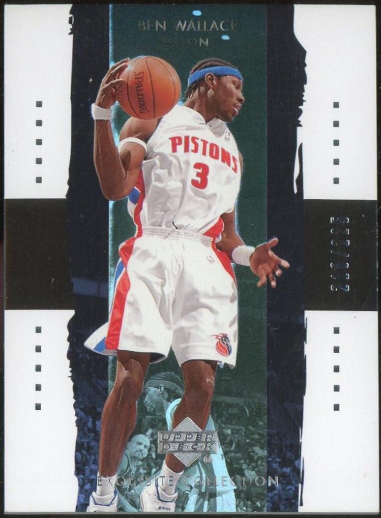Ben Wallace #9 Basketball Cards 2003 UD Exquisite Collection