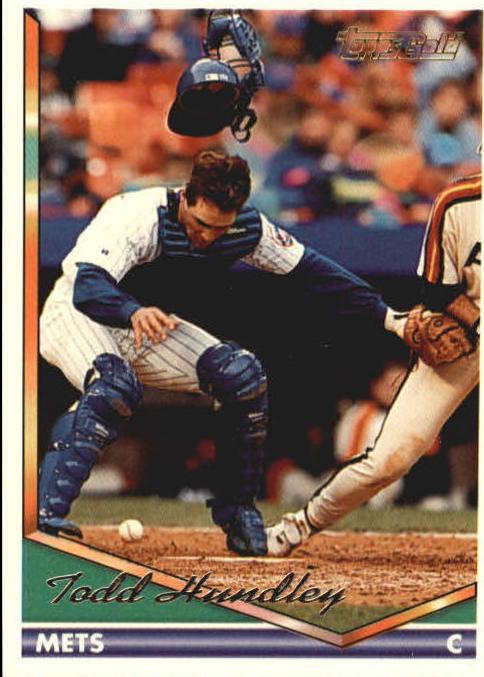 Todd Hundley #8 Baseball Cards 1994 Topps Gold