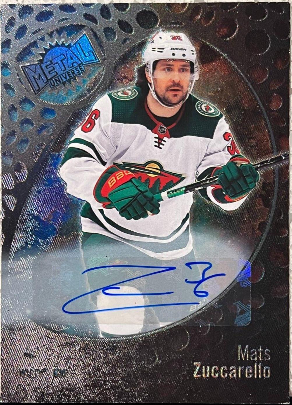 Mats Zuccarello #4 Hockey Cards 2022 Skybox Metal Universe