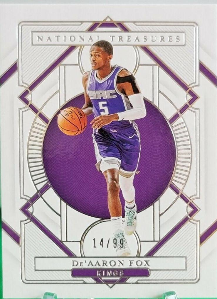 De'Aaron Fox #22 Basketball Cards 2020 Panini National Treasures
