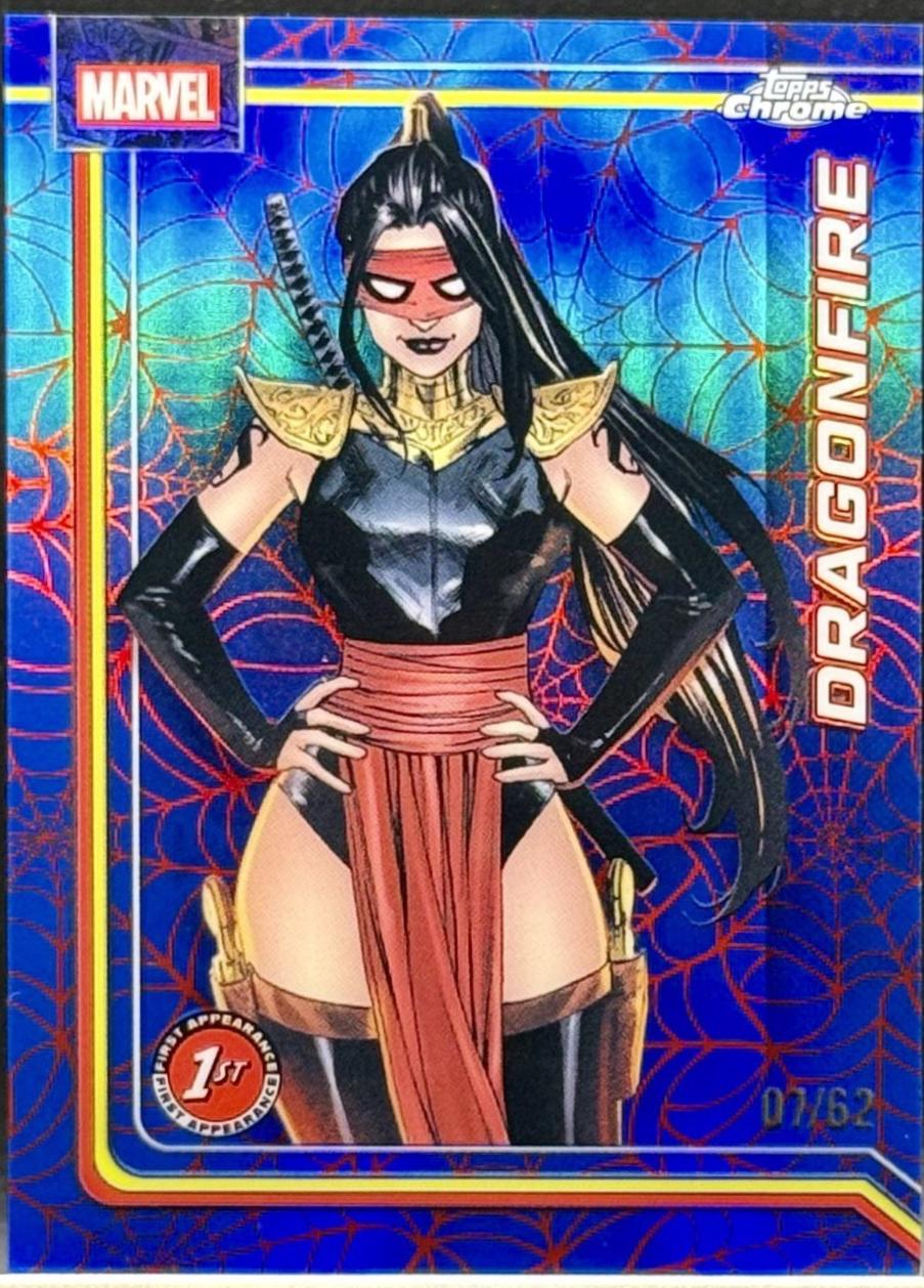 Dragonfire Spider-Web Red/Blue Refractor