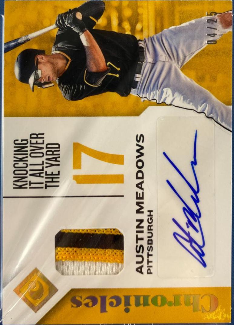 Austin Meadows #CSS-AM Baseball Cards 2018 Panini Chronicles Signatures
