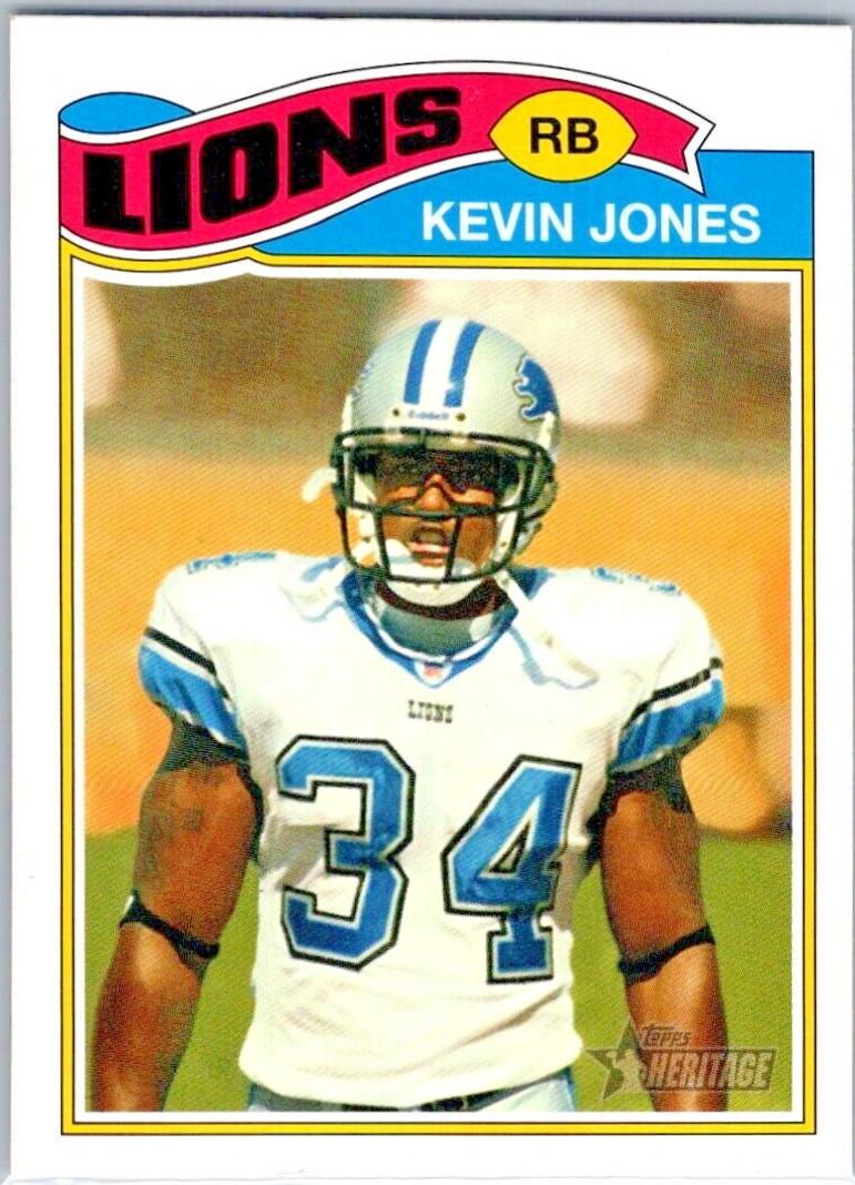 Kevin Jones #20 Football Cards 2005 Topps Heritage