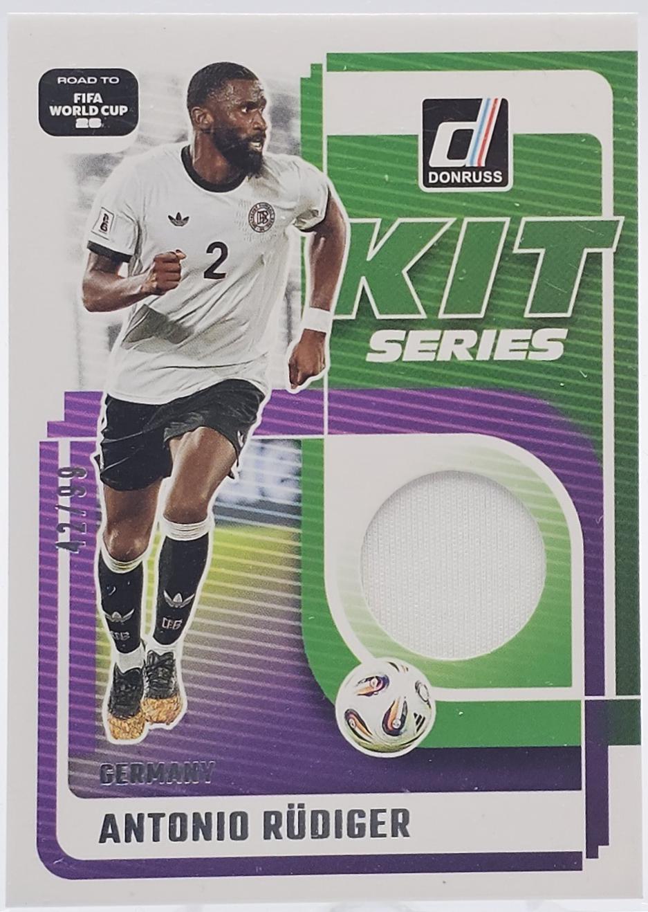 Antonio Rudiger #KS-AR 2025 Panini Donruss Road To FIFA Kit Series