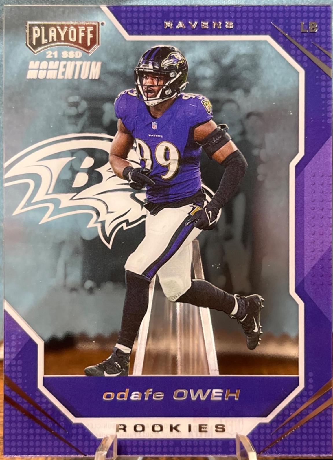 Odafe Oweh #PMR-37 Football Cards 2021 Panini Chronicles Playoff Momentum Rookies