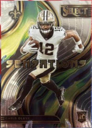 Chris Olave #SEN-24 2022 Panini Select Football Sensations