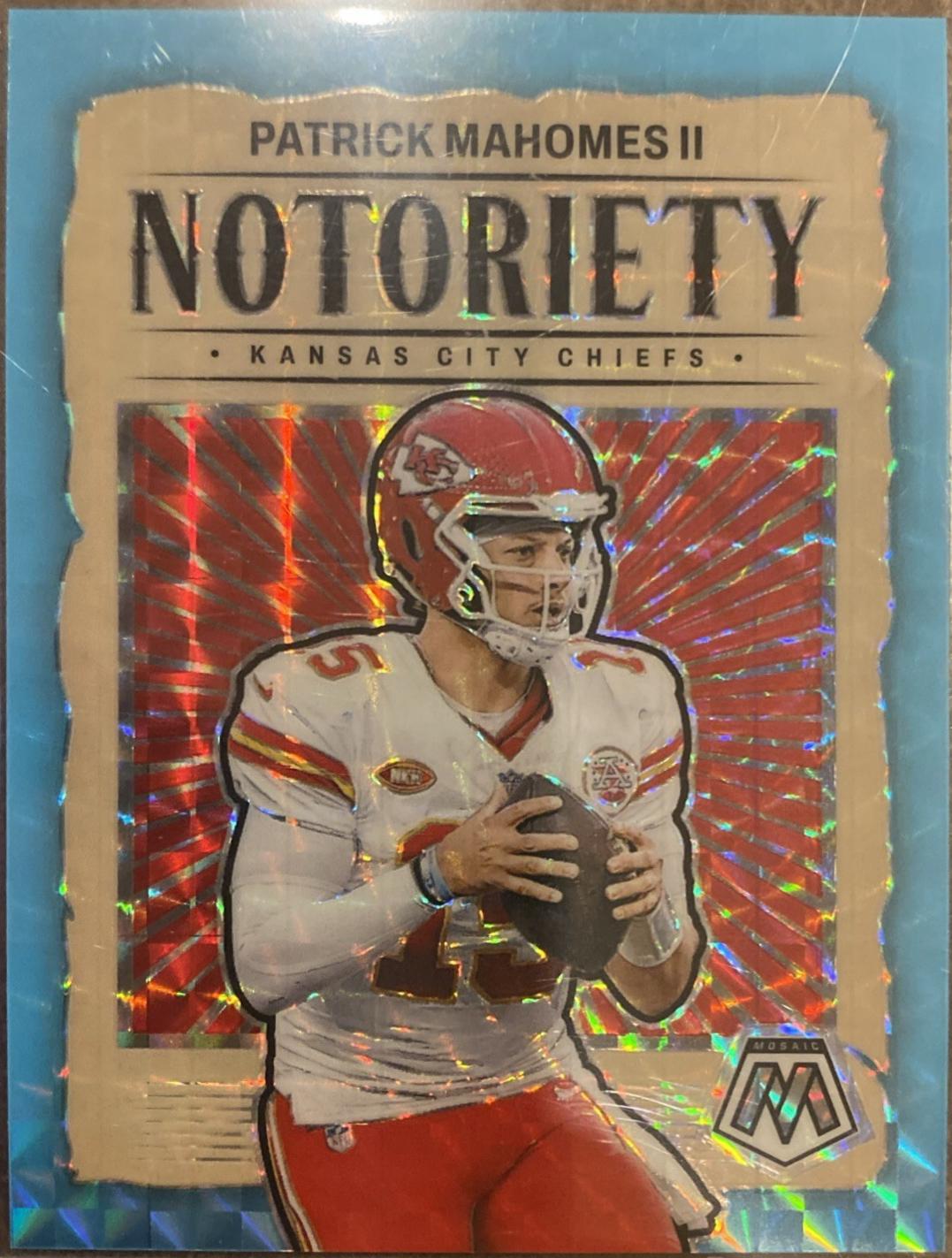 Patrick Mahomes II [Blue Fluorescent] #1