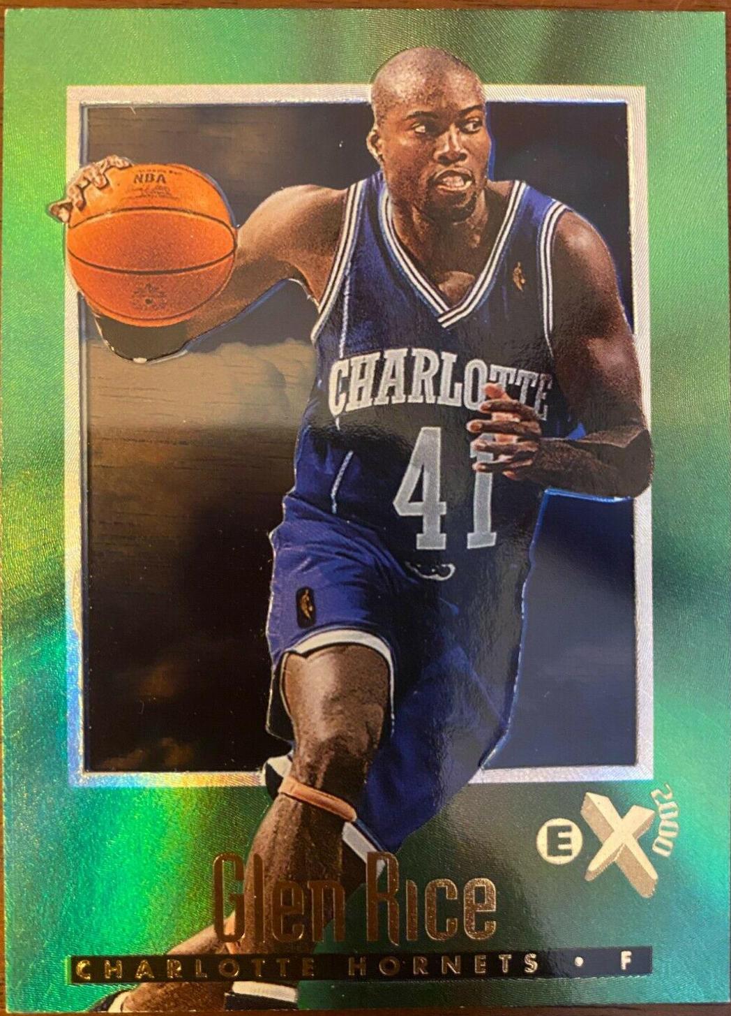 Glen Rice #8 Basketball Cards 1996 Skybox E-X2000