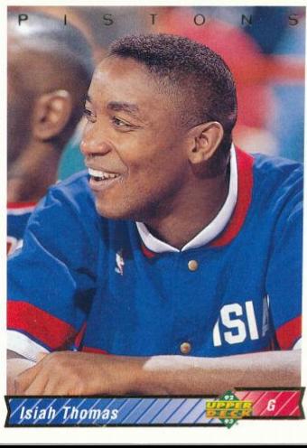 Isiah Thomas #263 Basketball Cards 1992 Upper Deck