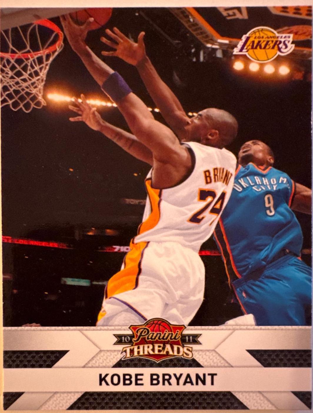 Kobe Bryant #129 Basketball Cards 2010 Panini Threads