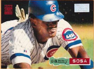 Sammy Sosa #80 Baseball Cards 1994 Stadium Club 1st Day Issue