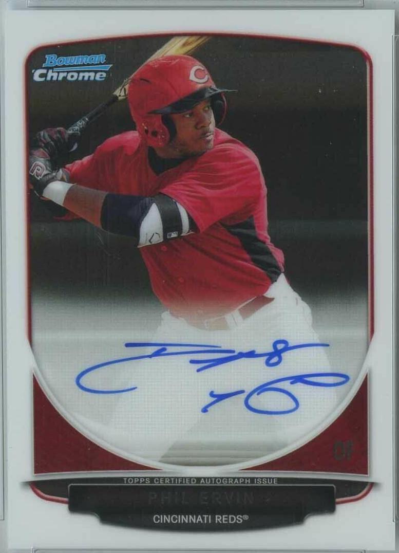 Phil Ervin #BCAPE 2013 Bowman Chrome Draft Picks & Prospects Autographs Baseball