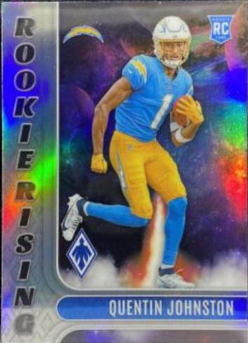 Quentin Johnston #RIS-10 Football Cards 2023 Panini Phoenix Rookie Rising