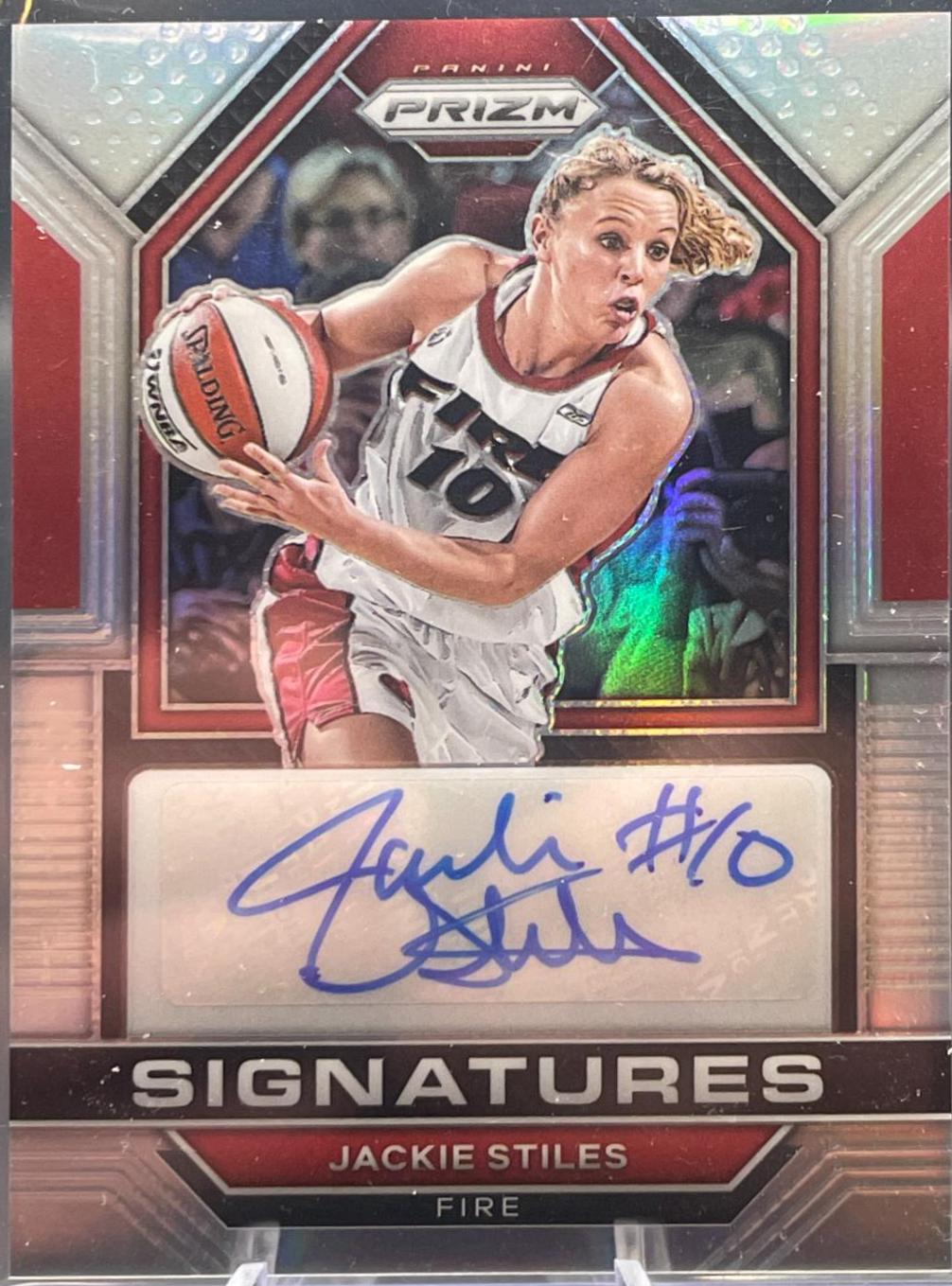 Jackie Stiles #SG-JST Basketball Cards 2023 Panini Prizm WNBA Signatures
