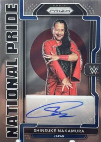 Shinsuke Nakamura #NP-SHK Wrestling Cards 2022 Panini Chronicles WWE National Pride Signatures