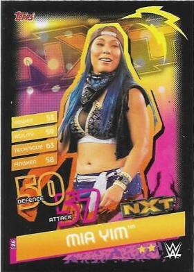 Mia Yim #126 Wrestling Cards 2020 Topps Slam Attax Reloaded WWE