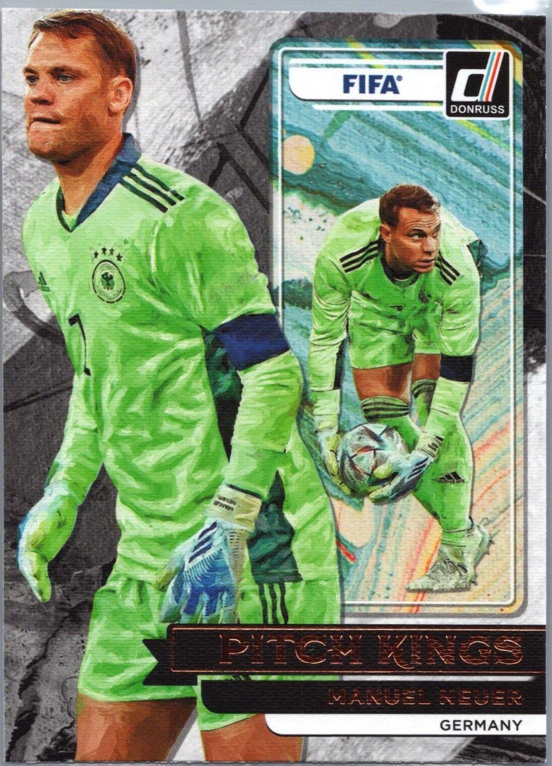 Manuel Neuer #13 Soccer Cards 2022 Panini Donruss Pitch Kings
