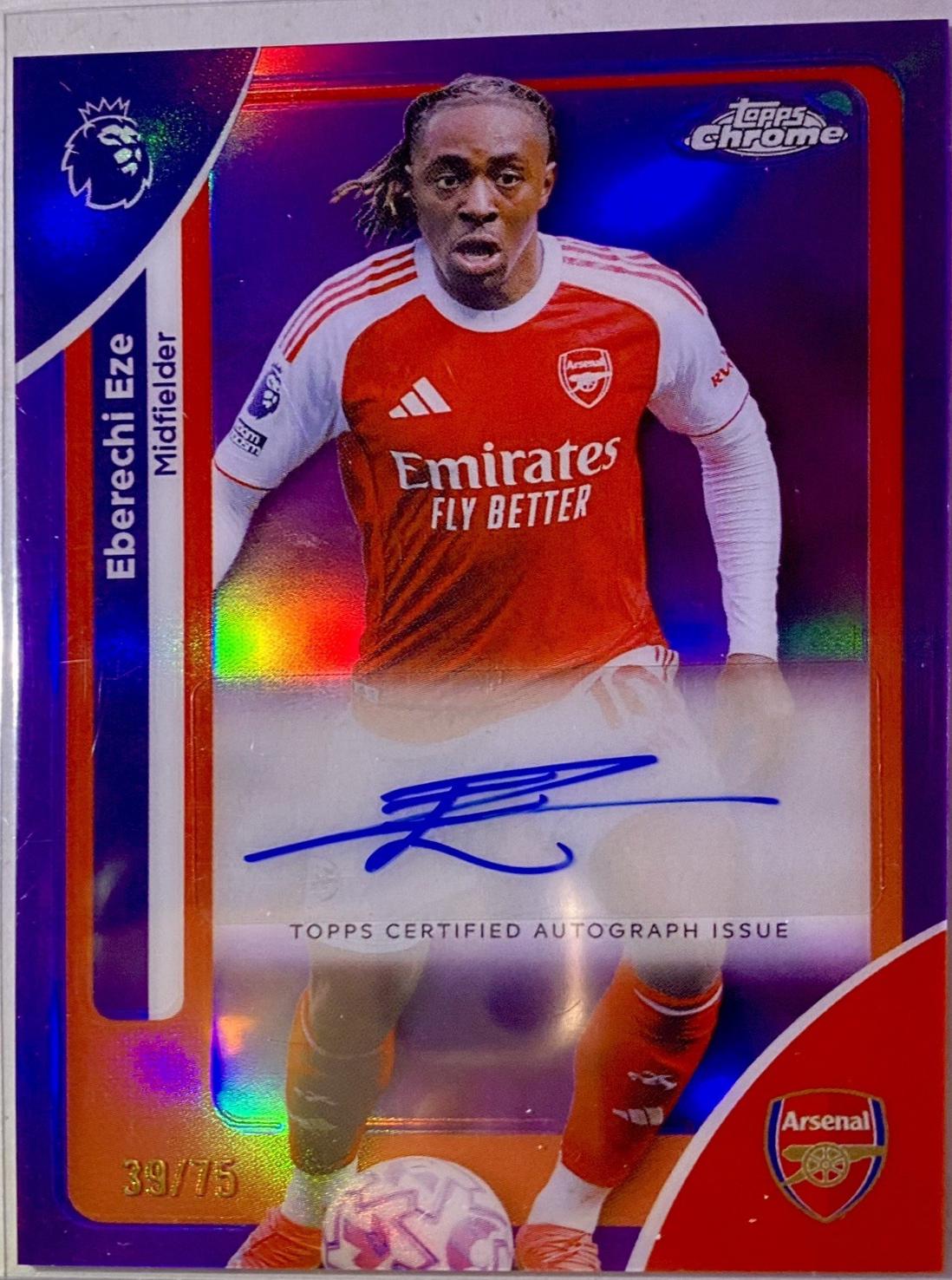 Eberechi Eze [Purple Refractor] #CA-EZE Prices | 2026 Topps Chrome