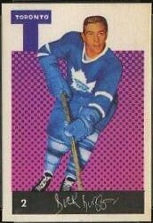 Dick Duff #2 Hockey Cards 1962 Parkhurst