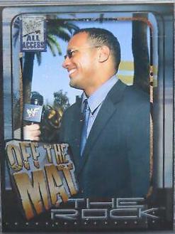 The Rock #75 Wrestling Cards 2002 Fleer WWF All Access