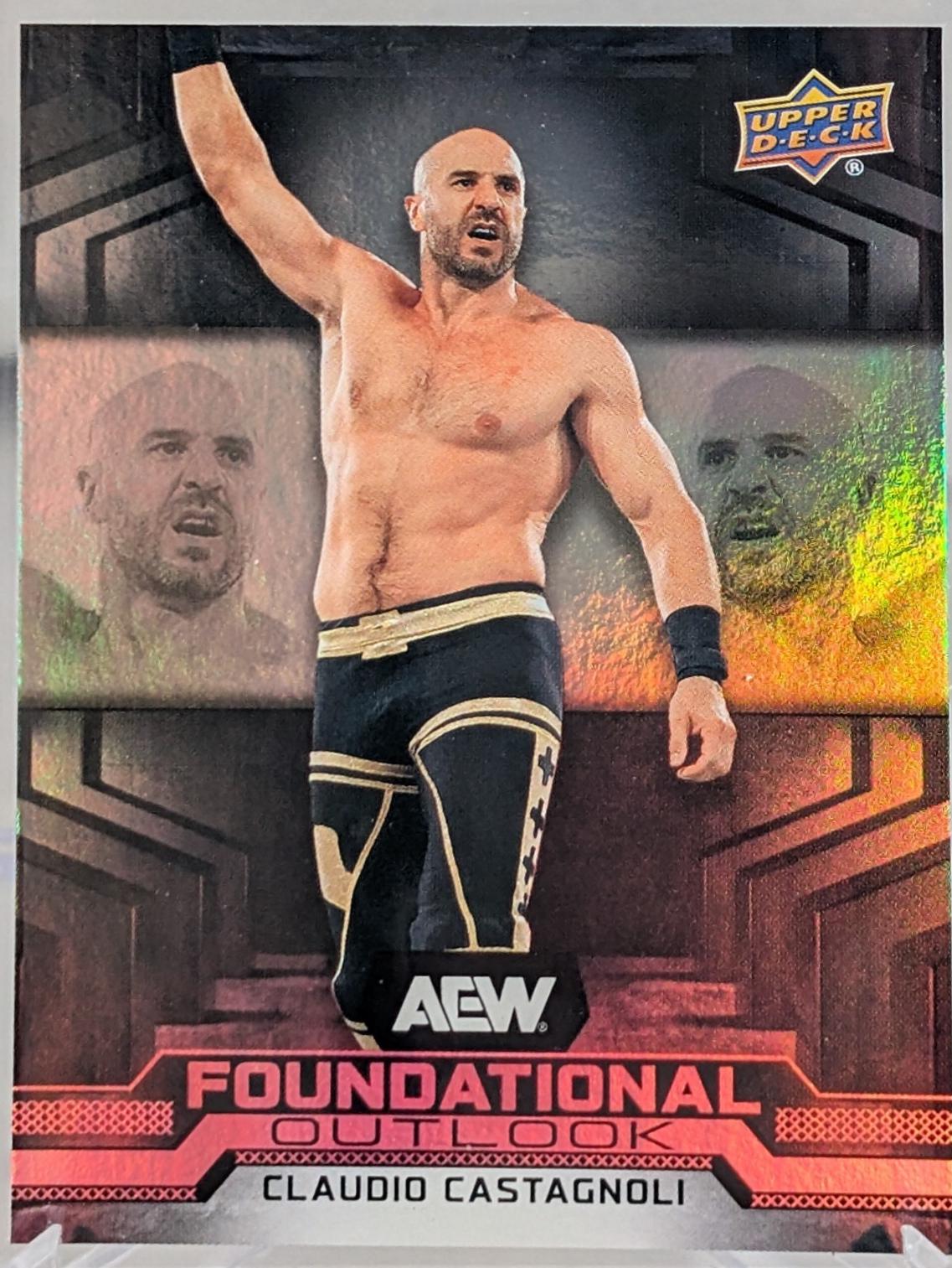 Claudio Castagnoli #FO-4 Wrestling Cards 2025 Upper Deck AEW Foundational Outlook